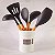 Kit de Utensílios em Bambu Com Silicone Preto 5 Peças - YOI - Imagem 7