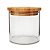 Pote hermético de vidro com tampa de bambu - YOI (450 ML) - Imagem 1