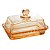 Manteigueira Cristal Coração Âmbar – Lyor (17x10,5x10cm) - Imagem 2