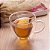 Xícara para Chá Café Parede Dupla de Vidro Borossilicato Heart - Lyor (230ml) - Imagem 4