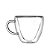 Xícara para Chá Café Parede Dupla de Vidro Borossilicato Heart - Lyor (230ml) - Imagem 7