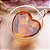 Xícara para Chá Café Parede Dupla de Vidro Borossilicato Heart - Lyor (230ml) - Imagem 2