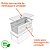 Pote Organizador Geladeira c/ Tampa e Cesto 5L Clear Fresh - OU - Imagem 7