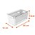 Pote Organizador Geladeira c/ Tampa e Cesto 5L Clear Fresh - OU - Imagem 8