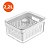 Pote Organizador Geladeira c/ Tampa e Cesto 2,2L Clear Fresh - OU - Imagem 5