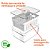 Pote Organizador Geladeira c/ Tampa e Cesto 2,2L Clear Fresh - OU - Imagem 7