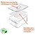 Pote Organizador Geladeira c/ Tampa e Bandeja 2,2L Clear Fresh - OU - Imagem 7