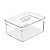 Pote Organizador Geladeira c/ Tampa e Bandeja 2,2L Clear Fresh - OU - Imagem 10