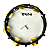 Gope Pandeiro Super Leve 11 Pol. 7 Afin Preto Pele Cristal 644SLPP - Imagem 7