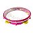 Pandeiro Super Leve 10" Com Pele Cristal Gope Rosa - Imagem 3