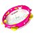 Pandeiro Super Leve 10" Com Pele Cristal Gope Rosa - Imagem 7