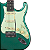 Kit Guitarra Stratocaster Tagima TG-500 Surf Green Completo - Imagem 4
