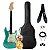 Kit Guitarra Stratocaster Tagima Surf Green Tg-500 Completo - Imagem 1