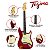 Kit Guitarra Stratocaster Tagima TG-500 Candy Apple Com Capa - Imagem 2