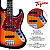 Kit Baixo 4 Cordas Tagima Jazz TW-73 Sunburst Tortoise Capa - Imagem 2