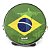 Pandeiro Torelli Brasil Cristo 10" Verde Pele Nylon - Imagem 1
