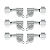 Tarraxa Para Guitarra Strinberg Individual Blindada Cromada - Imagem 1
