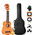 Kit Ukulele Soprano Elétrico Shelby Em Mogno Completo - Imagem 1