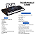 Teclado Musical Profissional 61 Teclas Sensitivas USB E MIDI - Imagem 2