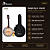 Kit Banjo Rozini Elétrico RJ11 Caixa Larga Preto Com Capa - Imagem 2