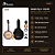 Kit Banjo Rozini Elétrico RJ11 Caixa Larga Preto Completo - Imagem 2