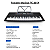 Kit Teclado Musical 61 Teclas USB Com Capa Suporte + Banco - Imagem 2