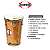 Rebolo Cônico 12"x50 Contemporânea Em Madeira Com Pele Couro - Imagem 2
