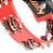 Pandeiro Meia Lua Pandeirola Vermelha Clamp Liverpool PML002V - Imagem 4