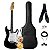 Kit Guitarra Elétrica Stratocaster Winner Wgs Preta Completo - Imagem 1