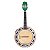 Kit Banjo Rozini RJ11 Ativo Stúdio Caixa Larga Verde Com Capa - Imagem 4