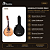 Kit Bandolim Profissional Chorinho Rozini RB22 8 Cordas Capa - Imagem 2