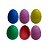 Ganza Ovinho Egg Shaker Musicalização infantil KIDZZO 6 Uni - Imagem 1