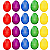 Ganza Ovinho Egg Shaker Musicalização Infantil KIDZZO 20 Uni - Imagem 1