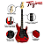 Guitarra Tagima Sixmart Efeito Delay Reverb Chorus Vermelha - Imagem 2