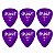 Palheta Dunlop Gel Média Roxo 6 Unidades - Imagem 1