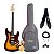 Kit Guitarra Seizi Vintage Shinobi Sunburst Ash SSS Completo - Imagem 1