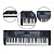 Teclado Musical Profissional 61 Teclas Sensitivas Com Suporte - Imagem 3