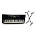 Teclado Musical Profissional 61 Teclas Sensitivas Com Suporte - Imagem 1