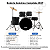 Bateria Acústica Completa MXT M-B120P Com Pratos E Banco - Imagem 2