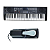 Teclado Musical Profissional 61 Teclas USB E MIDI Com Pedal - Imagem 1
