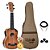 Kit Ukulele Seizi Maui Crush Soprano Elétrico Sapele Completo - Imagem 1