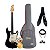 Kit Guitarra Seizi Vintage Shinobi SSS Black Gold Completo - Imagem 1