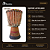 Tambor Djembê Percussão Africana 9" X 38 Cm Pele Couro - Imagem 2
