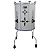 Surdo Profissional 18"x60 Luen Guetto Branco Pele Animal - Imagem 1