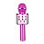 Microfone Bluetooth Sem Fio Spring Karaokê Kids SPK-015 Rosa - Imagem 1