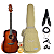 Kit Violão Seizi Neo Akira Kaizen Mahogany Burst Aço Completo - Imagem 1