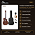 Kit Violão Acústico Rozini Presença Brasil Rx516 Completo - Imagem 2