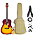 Kit Violão Seizi Tokyo Kaizen Folk BrownBurst Completo - Imagem 1