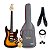 Kit Guitarra Seizi Vintage Shinobi Sunburst Ash SSS Completo - Imagem 1