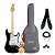 Kit Guitarra Seizi Vintage Shinobi Black Maple SSS Completo - Imagem 1